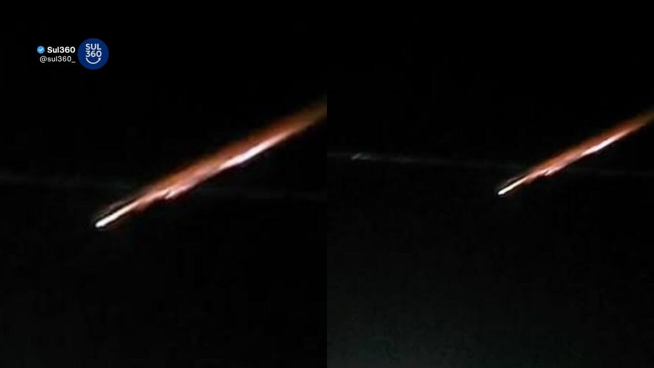 Reentrada de lixo espacial chama atenção no céu da região de Camaquã e Pelotas