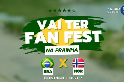 Camaquã terá Fan Fest para Brasil x Noruega nas oitavas da Copa do Mundo