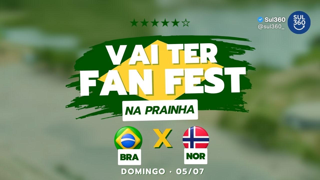 Camaquã terá Fan Fest para Brasil x Noruega nas oitavas da Copa do Mundo