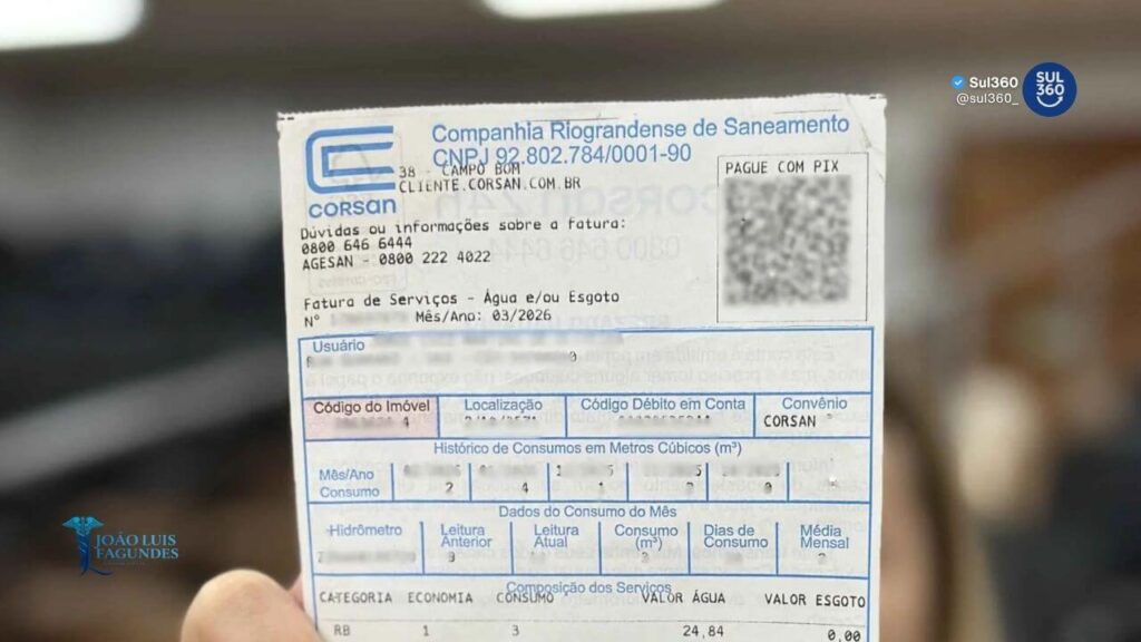 Conta de água fica mais cara a partir de julho em parte do Rio Grande do Sul