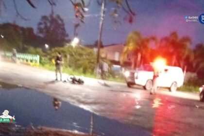 Motorista colide em motocicleta e foge sem prestar socorro em Camaquã