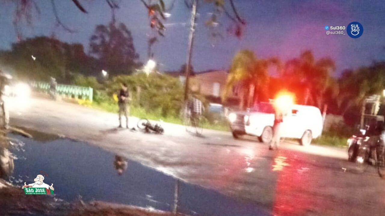 Motorista colide em motocicleta e foge sem prestar socorro em Camaquã