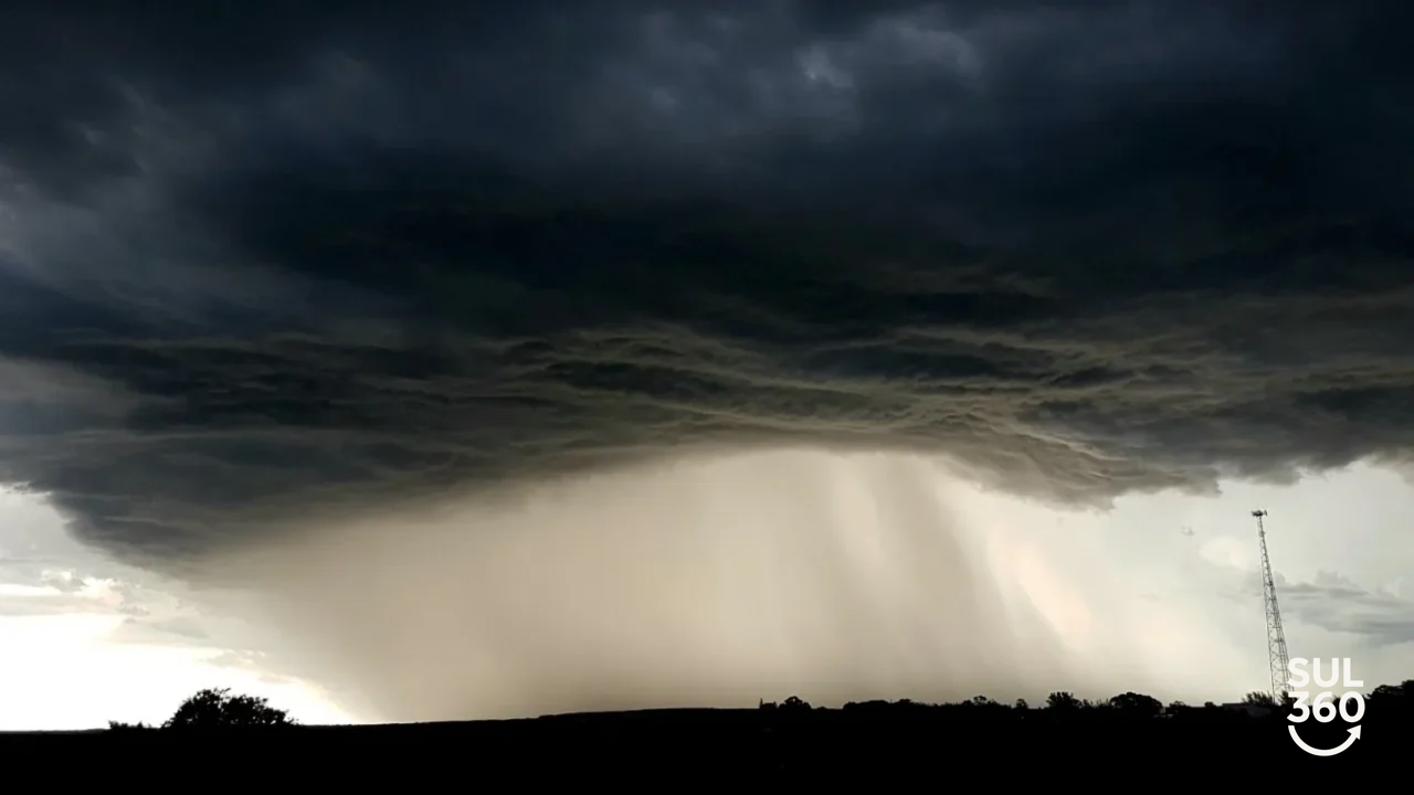 previsão do tempo em Camaquã e no Rio Grande do Sul indica chuva forte